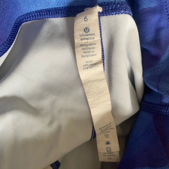 Lululemon leggings, blue size 6 - Picture 4 of 5